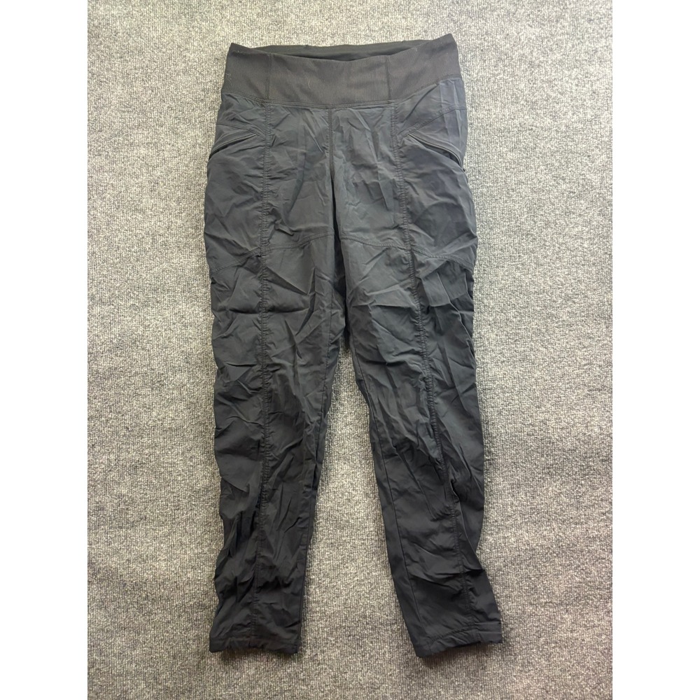 Prana Halle E-Waist Jogger Women Small Black Stretch Hiking Outdoor Pants